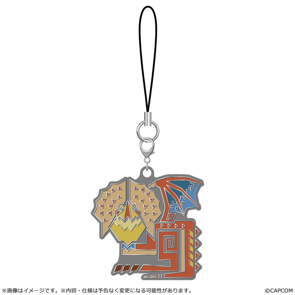 Monster Hunter Wilds Metal Keychain Monster icon Blind Box Assortment (10)
