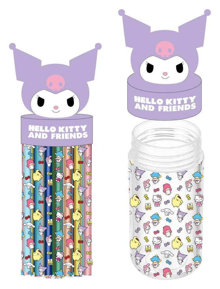 Sanrio Pencil Case with Accessories Kuromi
