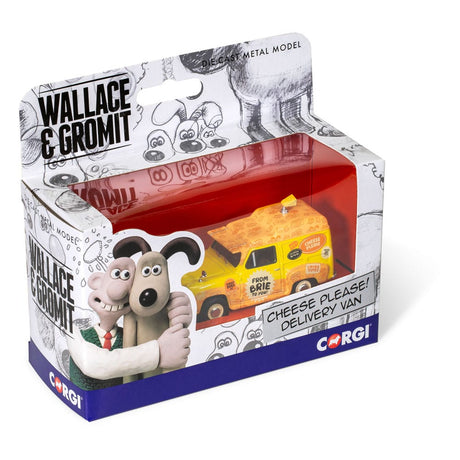 Wallace & Gromit Austin A35 Van-Cheese Please! Delivery Van 1/43 Scaled Diecast Model