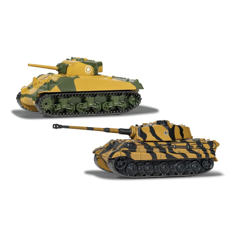World of Tanks Sherman vs King Tiger 2 Pack Diecat Models