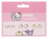 Sanrio Stud Earring Set Hello Kitty, Cinnamon Roll and Pompompurin