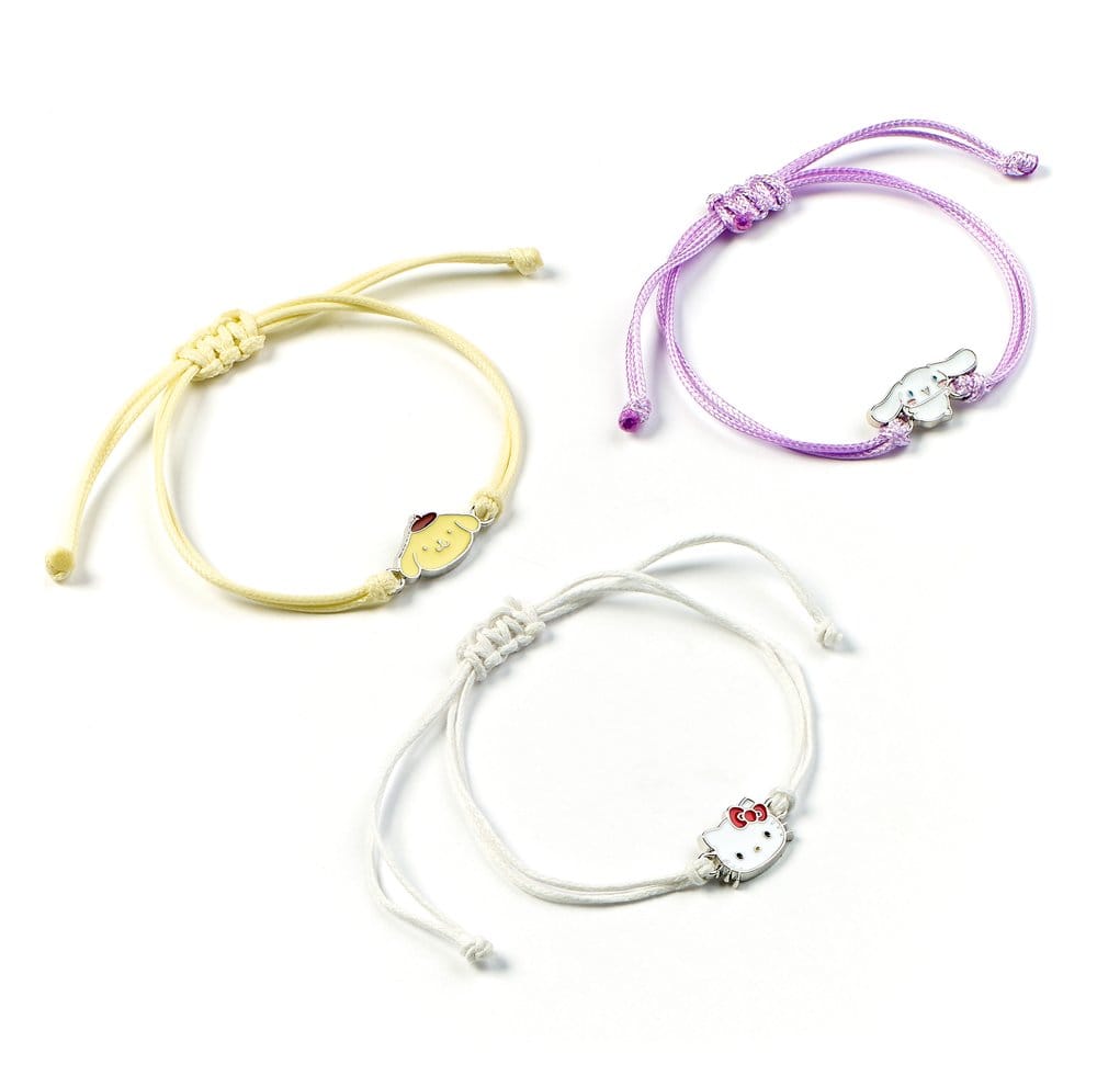 Sanrio Bracelet 3-Pack Hello Kitty, Cinnamonroll and Pompompurin