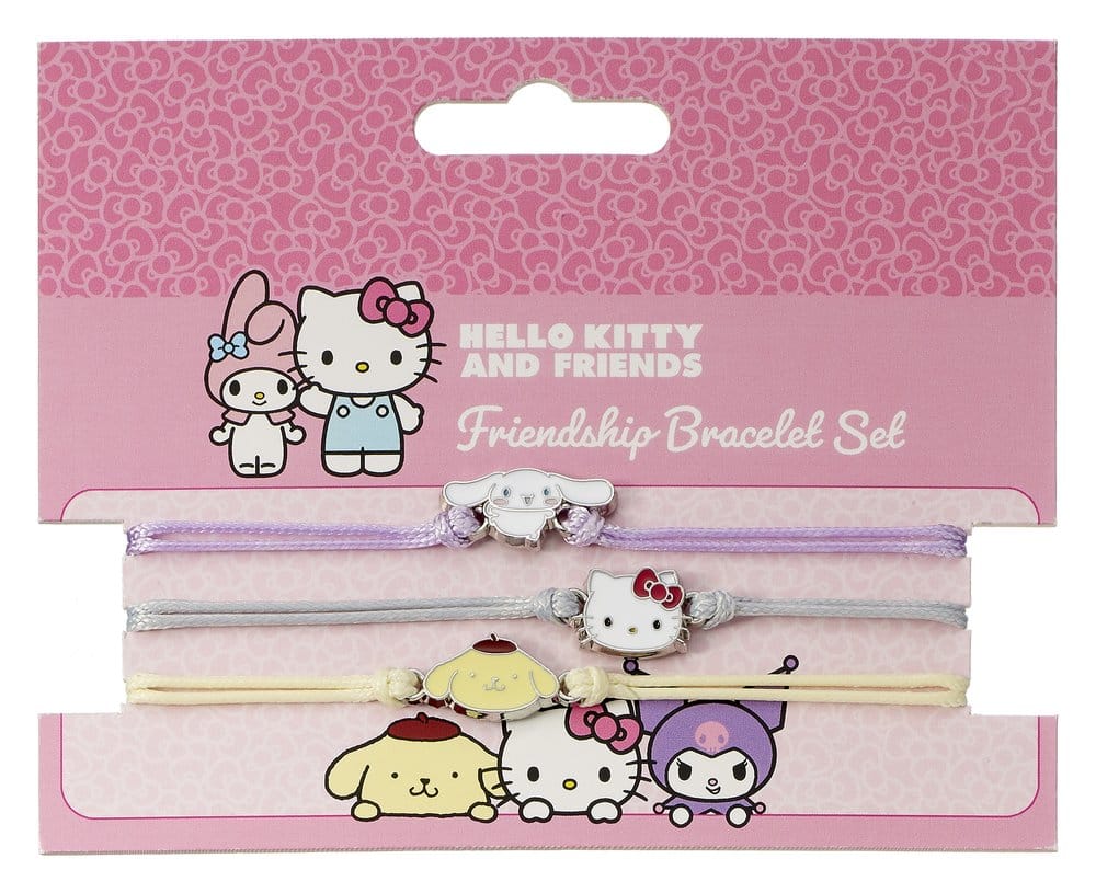 Sanrio Bracelet 3-Pack Hello Kitty, Cinnamonroll and Pompompurin