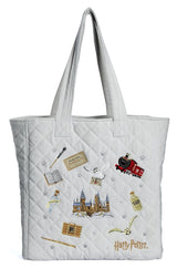 Harry Potter Tote Bag Embroidered Icons Velvet