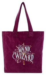 Harry Potter Tote Bag The Wand Chooses The Wizard Velvet