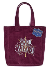 Harry Potter Tote Bag The Wand Chooses The Wizard Velvet
