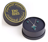 Lord of the Ring Earrings and Necklace Gift Set Leaf of Lorien