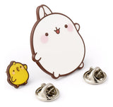 Molang Pin Badge Molang & Piu Piu