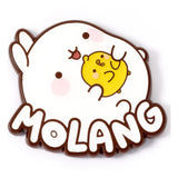 Molang Pin Badge Molang & Piu Piu Logo