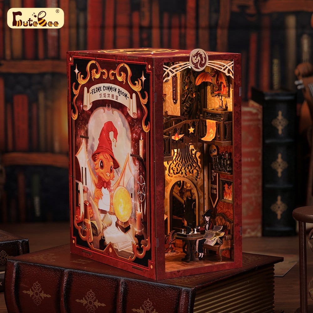 Book Nook Flame Common Room 23 x 11 cm