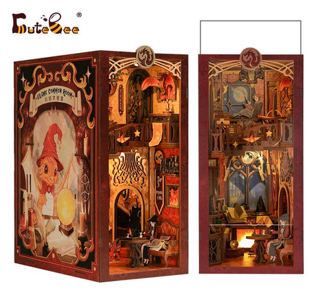 Book Nook Flame Common Room 23 x 11 cm