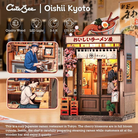 Miniature House Model Kit Oishii Kyoto 22 x 13 cm