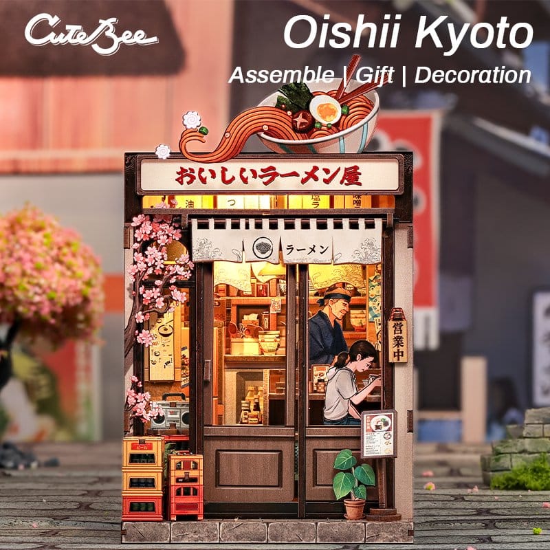 Miniature House Model Kit Oishii Kyoto 22 x 13 cm