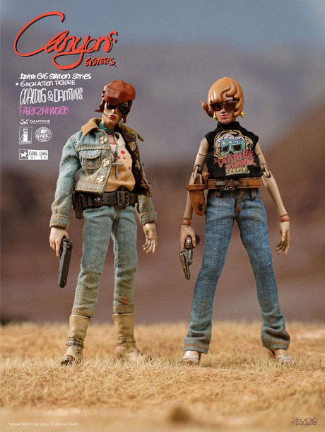 Death Gas Station Series Canyon Sisters: Mrs. T & Ms. L, 15 cm Action Figures