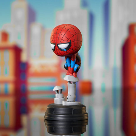 Marvel Animated Spider-Man on Chimney 15 cm Statue