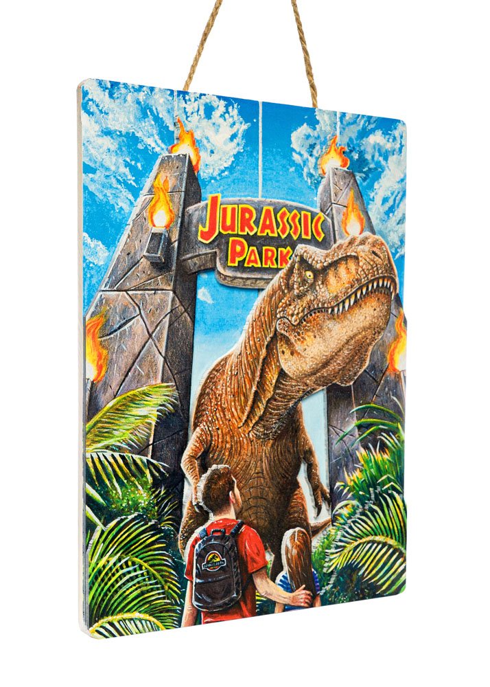 Jurassic Park WoodArts 3D Wooden Wall Art Rex Attack 30 x 40 cm