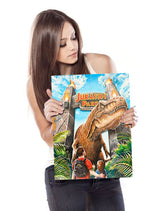 Jurassic Park WoodArts 3D Wooden Wall Art Rex Attack 30 x 40 cm