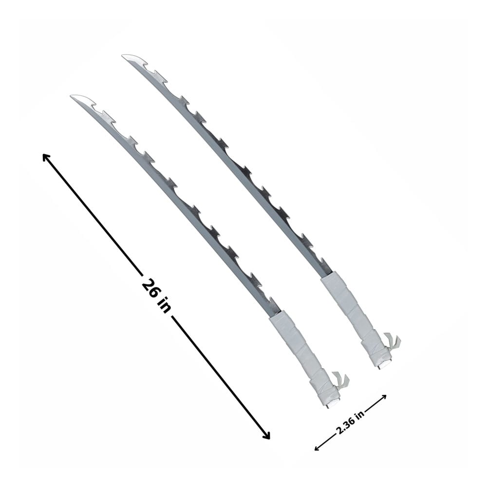 Demon Slayer Inosuke's Dual Sword Set Prop Replica