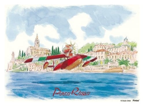 Porco Rosso Puzzle and easel Savoia water landing (150 pieces)