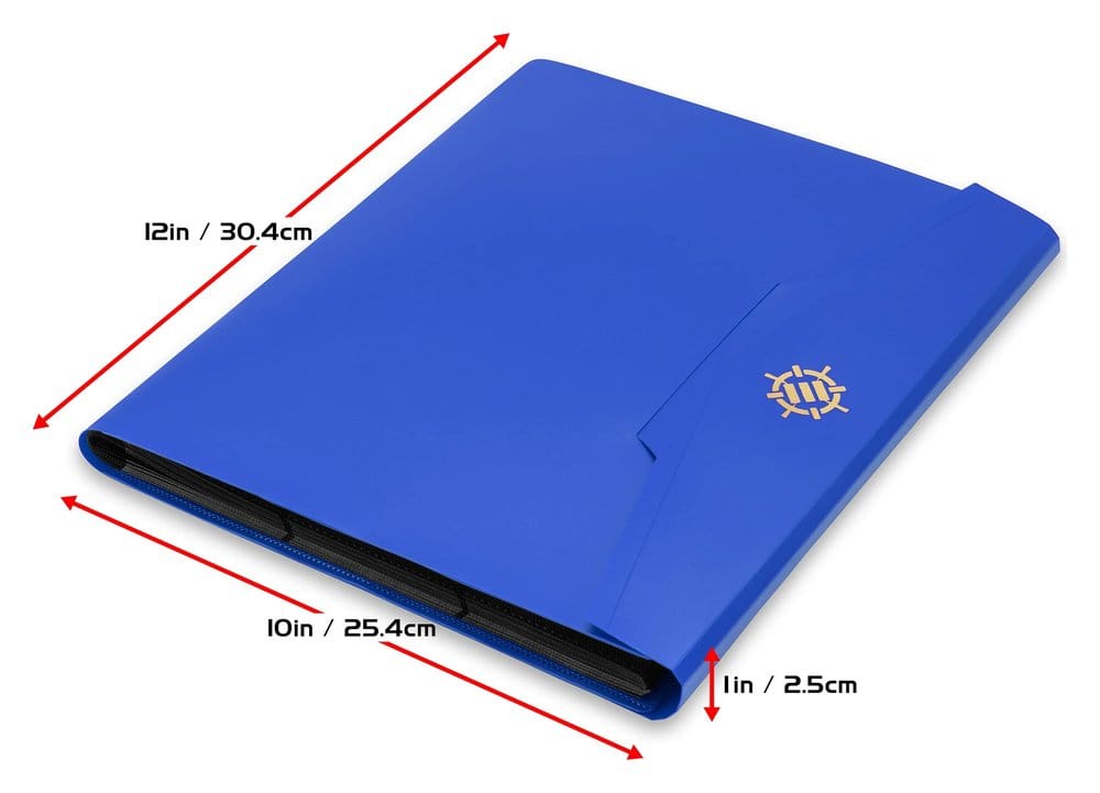 Enhance Binder 9 Pocket Card Binder Blue 30 x 25 x 3 cm