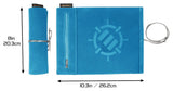 Enhance Tabletop Accessories Roll on a Scroll Dice and Rolling Mat Blue