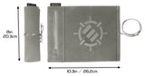 Enhance Tabletop Accessories Roll on a Scroll Dice and Rolling Mat Silver