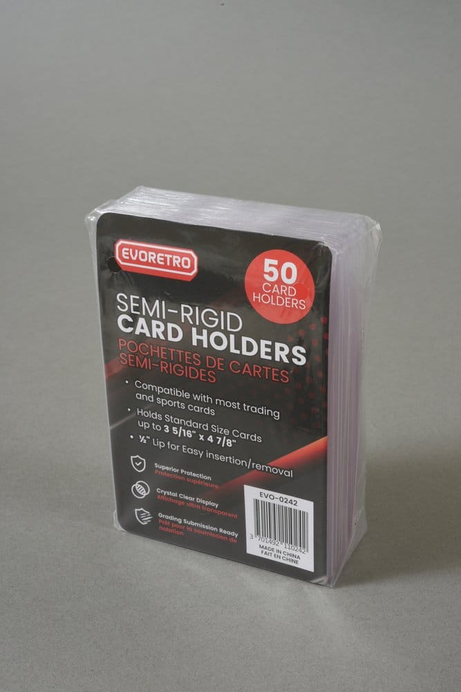 Evoretro Card Holders 50-Pack Semi-Rigid 8 x 12 cm