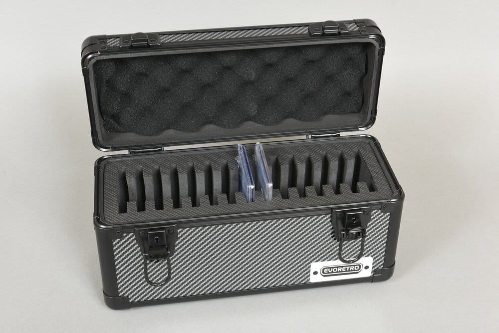 Evoretro Trading Card Storage Box for 15 Slabs Gray 33.9 x 13.4 cm