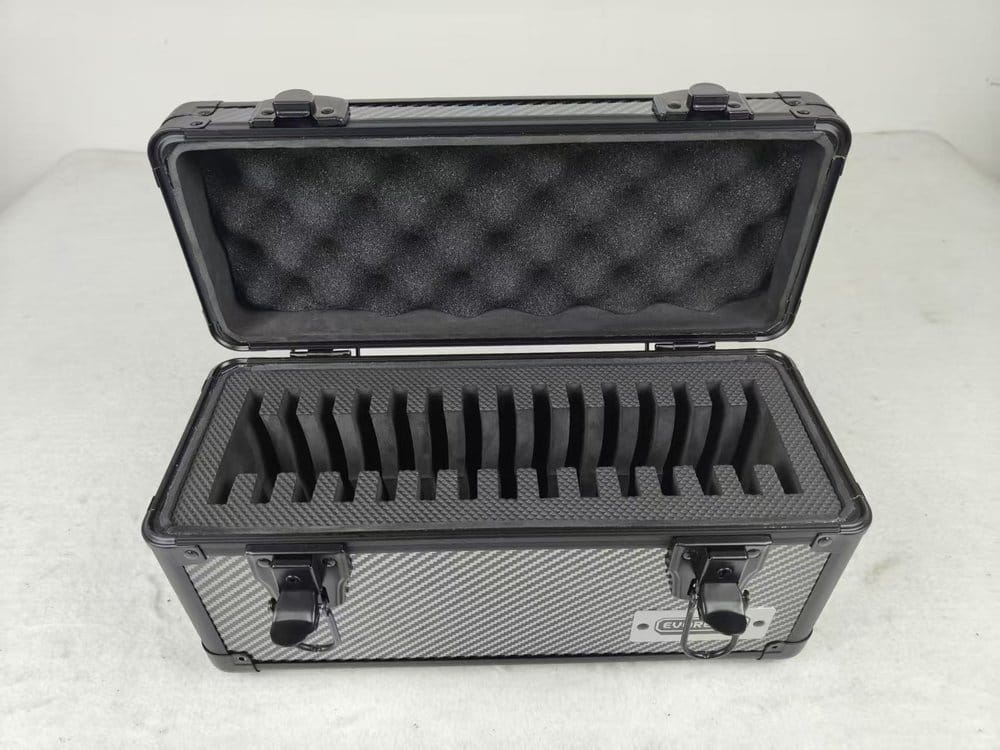 Evoretro Trading Card Storage Box for 15 Slabs Gray 33.9 x 13.4 cm