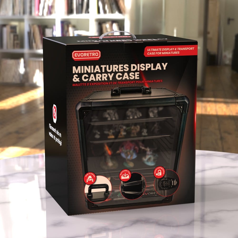 Evoretro Display and Carry Case for Collectible Figures and Models 45 x 37 cm