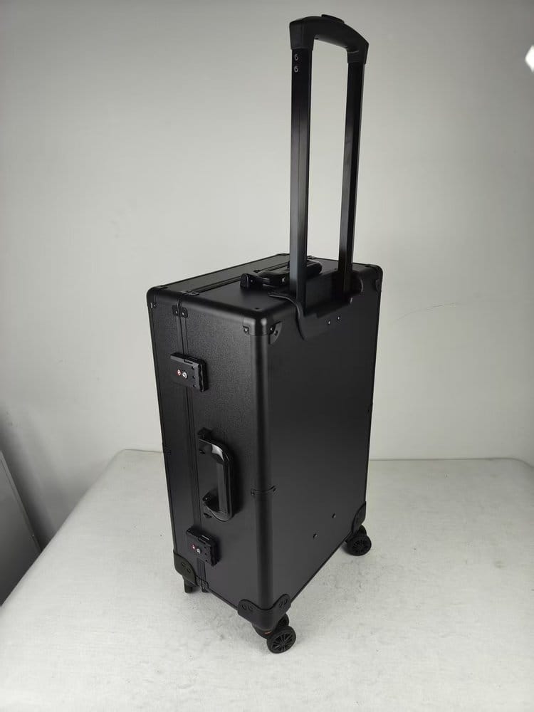 Evoretro Trading Card Luggage Wheeled Case 5-Rows Round Aluminum 56.0 x 35.4 cm