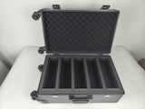 Evoretro Trading Card Luggage Wheeled Case 5-Rows Round Aluminum 56.0 x 35.4 cm