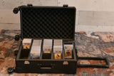 Evoretro Trading Card Luggage Wheeled Case 5-Rows Round Aluminum 56.0 x 35.4 cm