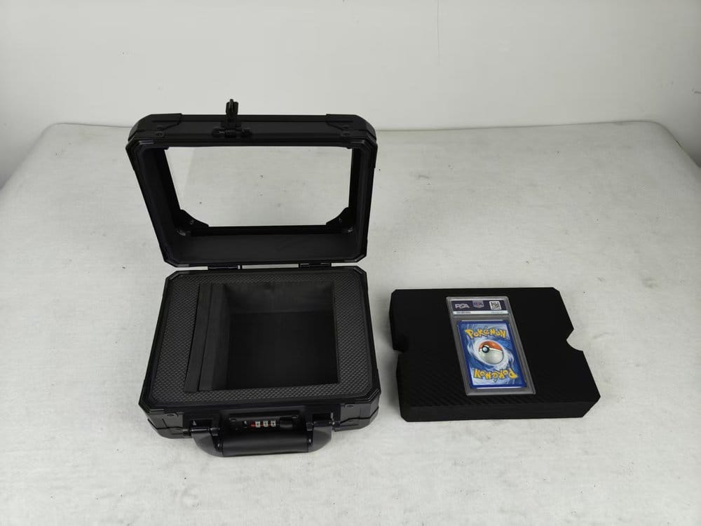 Evoretro Graded Card Display and Carry Case with Display Window Black