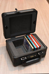 Evoretro Graded Card Display and Carry Case with Display Window Black