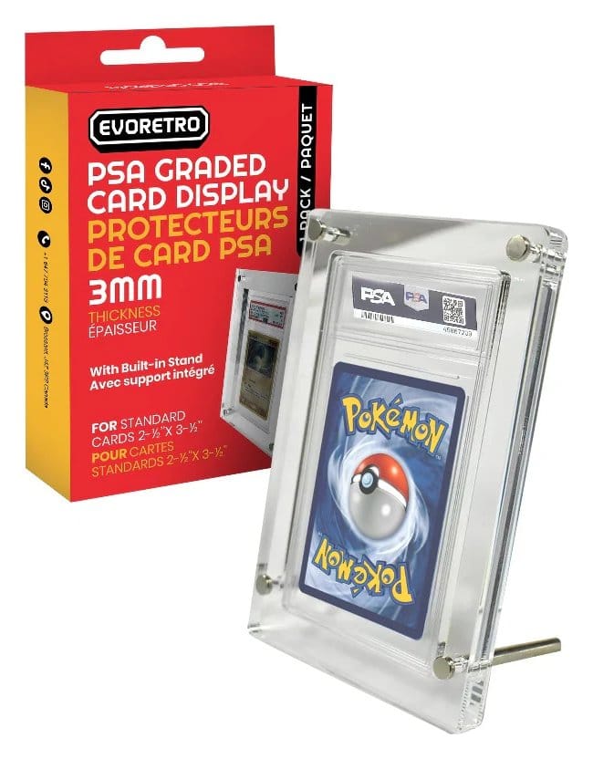 Evoretro Acrylic Card Display Stand for PSA Graded Cards 3mm