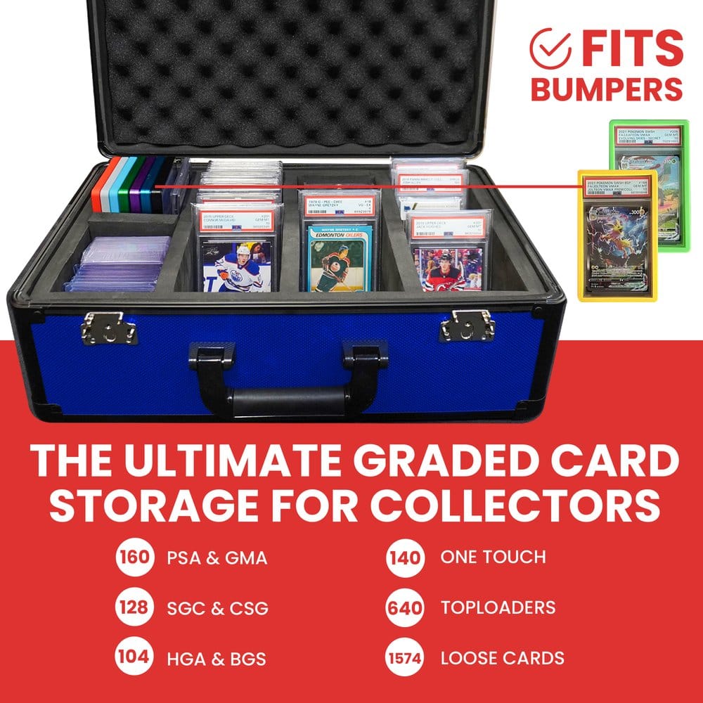 Evoretro Trading Card Storage Box for 120 Cards XL Blue
