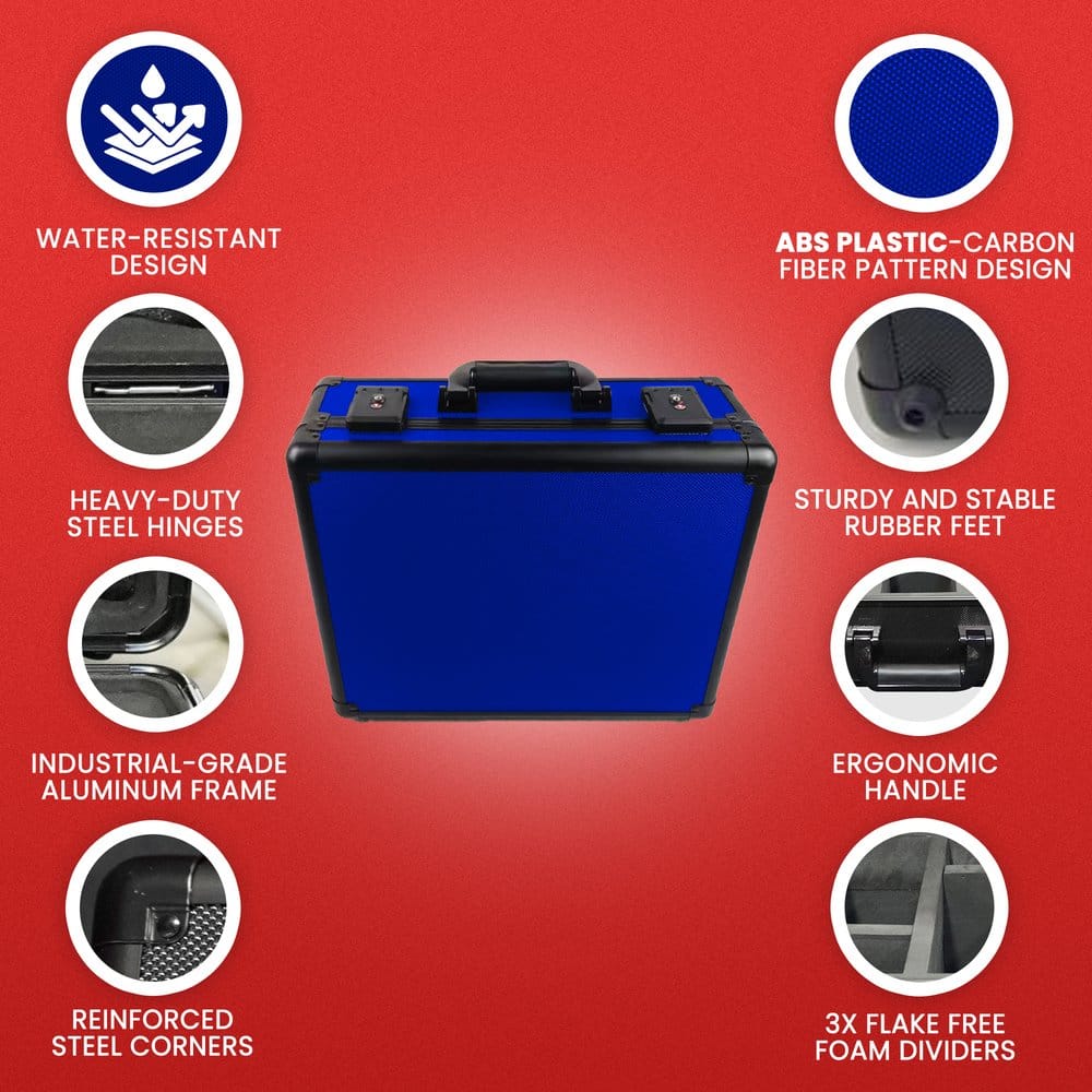 Evoretro Trading Card Storage Box for 120 Cards XL Blue