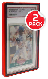 Slab Case Protectors for PSA Graded Cards Red