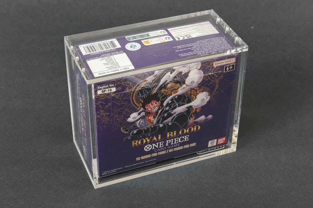 Evoretro Acrylic Display Case for Bandai One Piece TCG Booster Box (English)