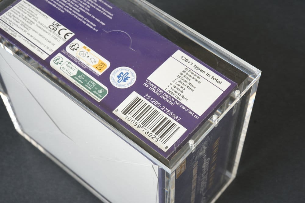 Evoretro Acrylic Display Case for Bandai One Piece TCG Booster Box (English)