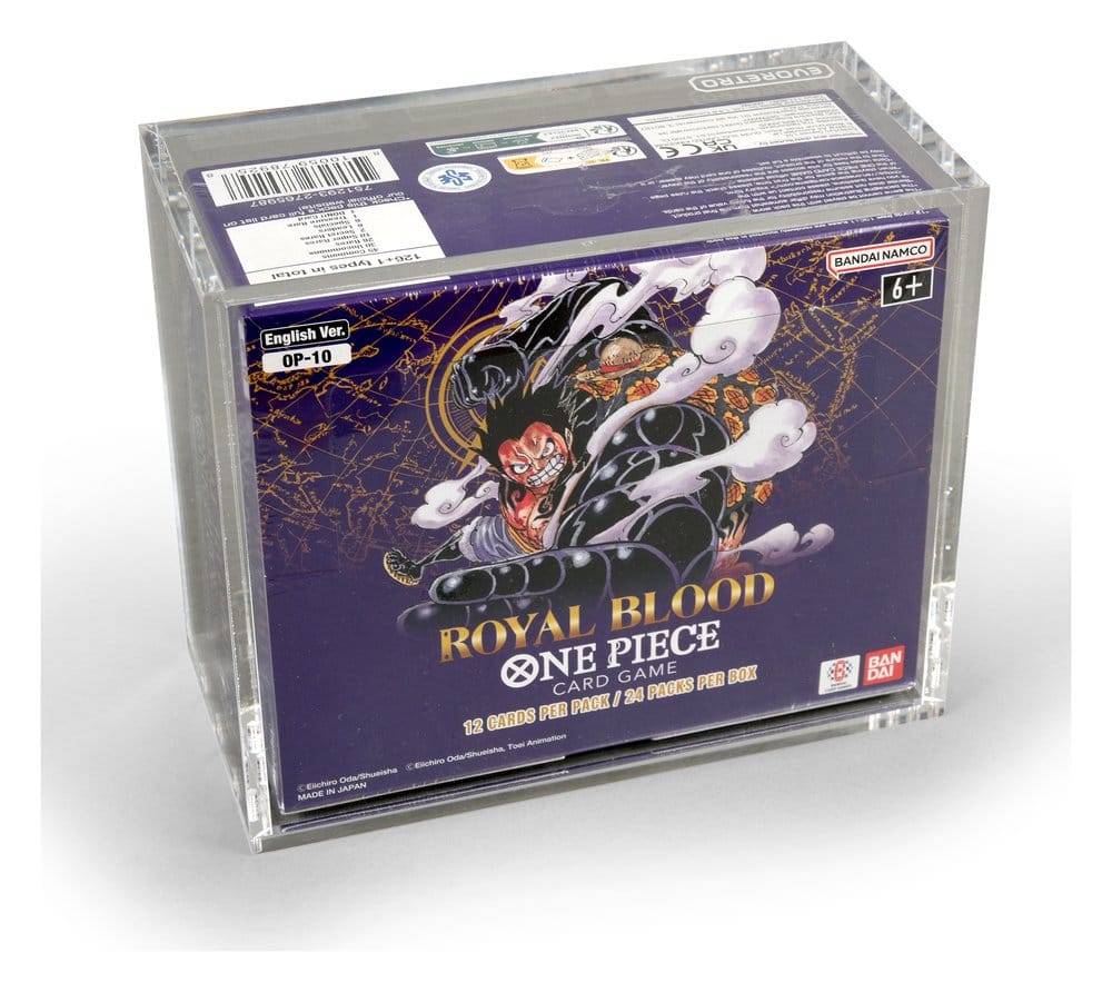 Evoretro Acrylic Display Case for Bandai One Piece TCG Booster Box (English)