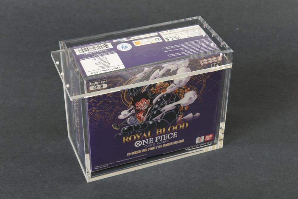 Evoretro Acrylic Display Case for Bandai One Piece TCG Booster Box (English)