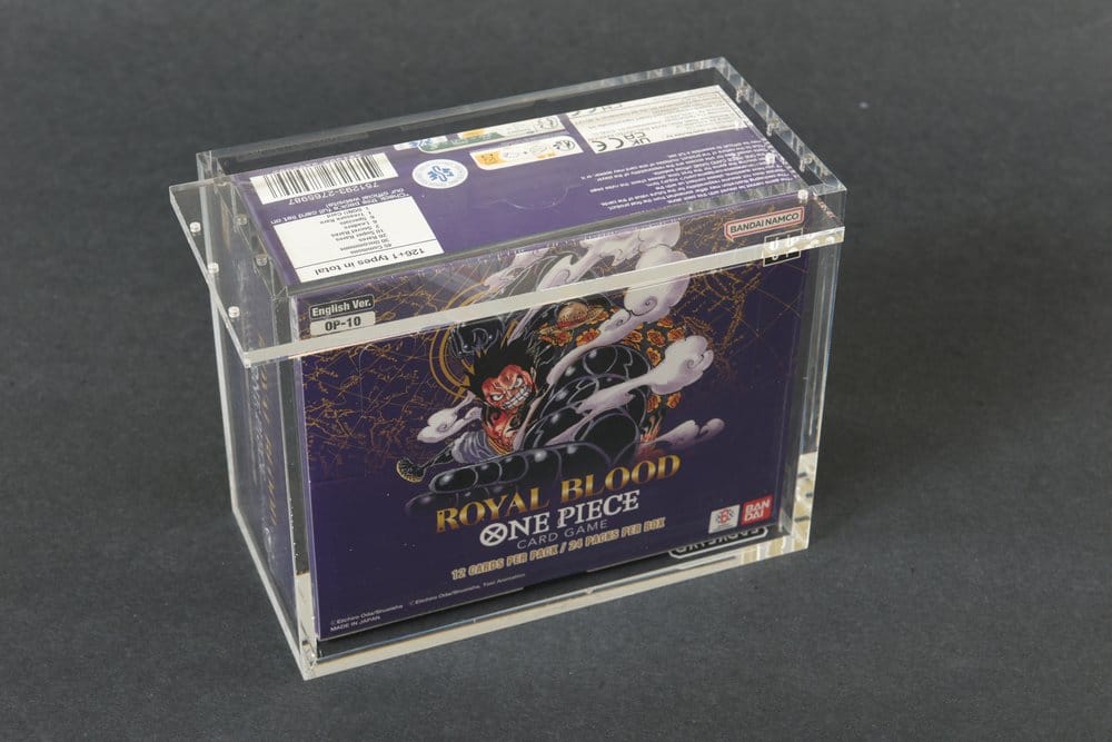 Evoretro Acrylic Display Case for Bandai One Piece TCG Booster Box (English)