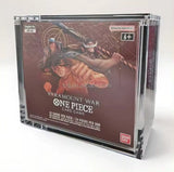 Evoretro Acrylic Display Case for Bandai One Piece TCG Larger Booster Box (OP-02)