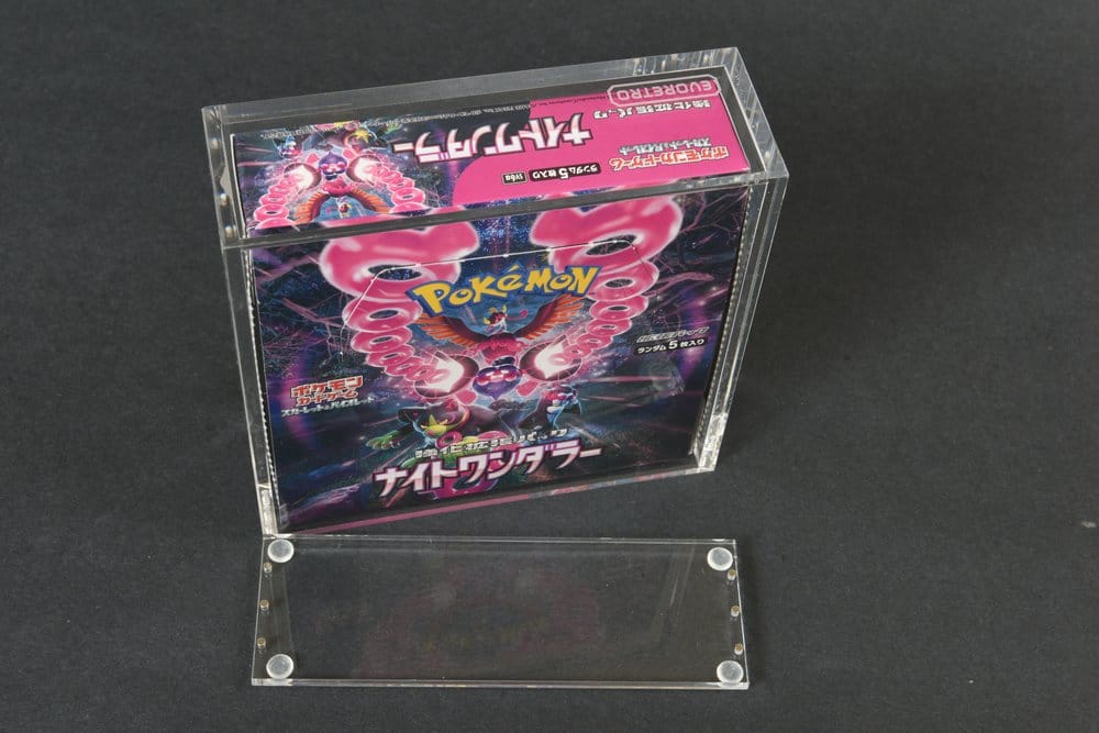 Evoretro Acrylic Display Case for Pokémon Large Japanese Booster Box