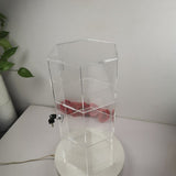 Evoretro 3-Tier Locking Acrylic Hexagon Display Tower