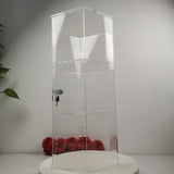 Evoretro 3-Tier Locking Acrylic Hexagon Display Tower