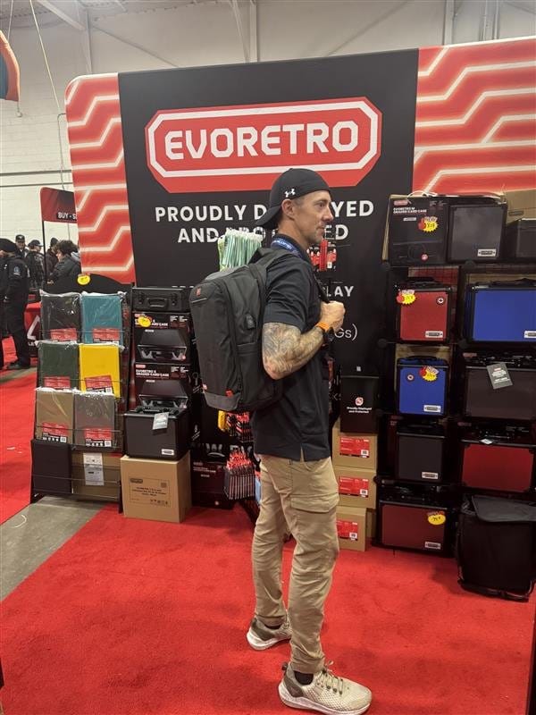 Evoretro HybridPro Travel Backpack Black