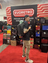 Evoretro Travel Backpack and Mini-Carrying Case Bundle Kit Black